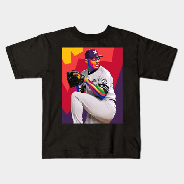 yankees Kids T-Shirt by cool pop art house